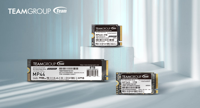 TEAMGROUP Announces the MP44, MP44S, and MP34S M.2 SSDs, Coming in Multiple Sizes for Maximum Support